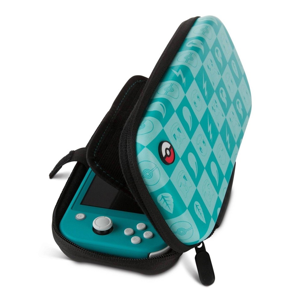 slide 3 of 6, PowerA Protection Case Kit for Nintendo Switch Lite - Pokemon Turquoise Checkered, 1 ct