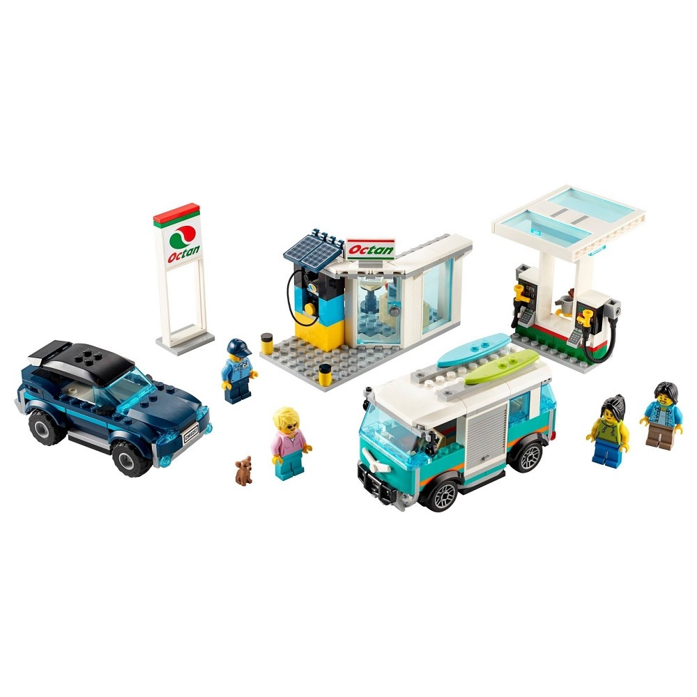 slide 3 of 7, LEGO City Service Station 60257 Building Set, 1 ct