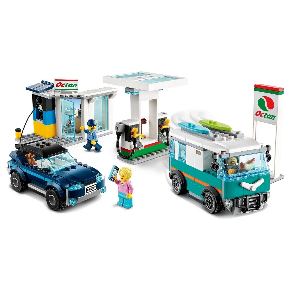 slide 4 of 7, LEGO City Service Station 60257 Building Set, 1 ct