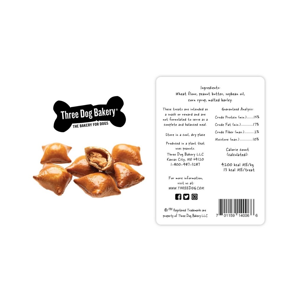 slide 4 of 4, Three Dog Bakery Pet-zels Jar Dog Treat, 24 oz