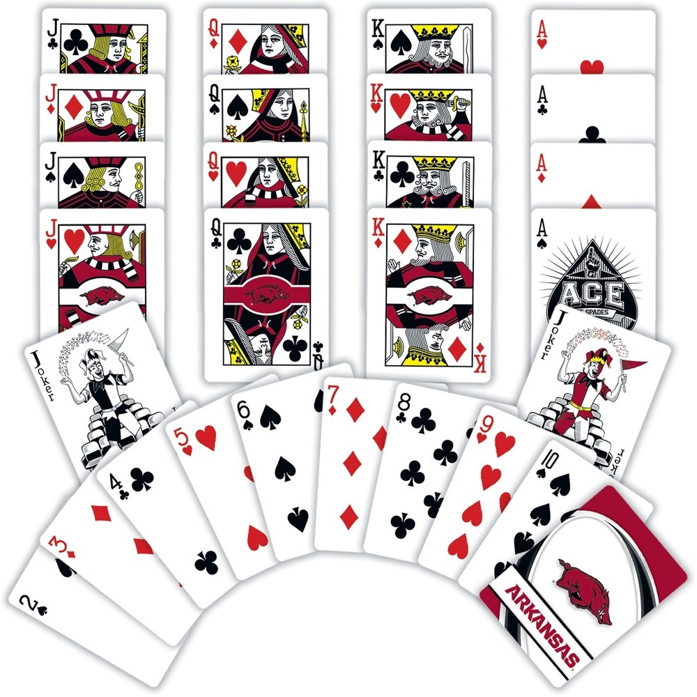 slide 2 of 2, NCAA Arkansas Razorbacks Standard Playing Cards, 1 ct