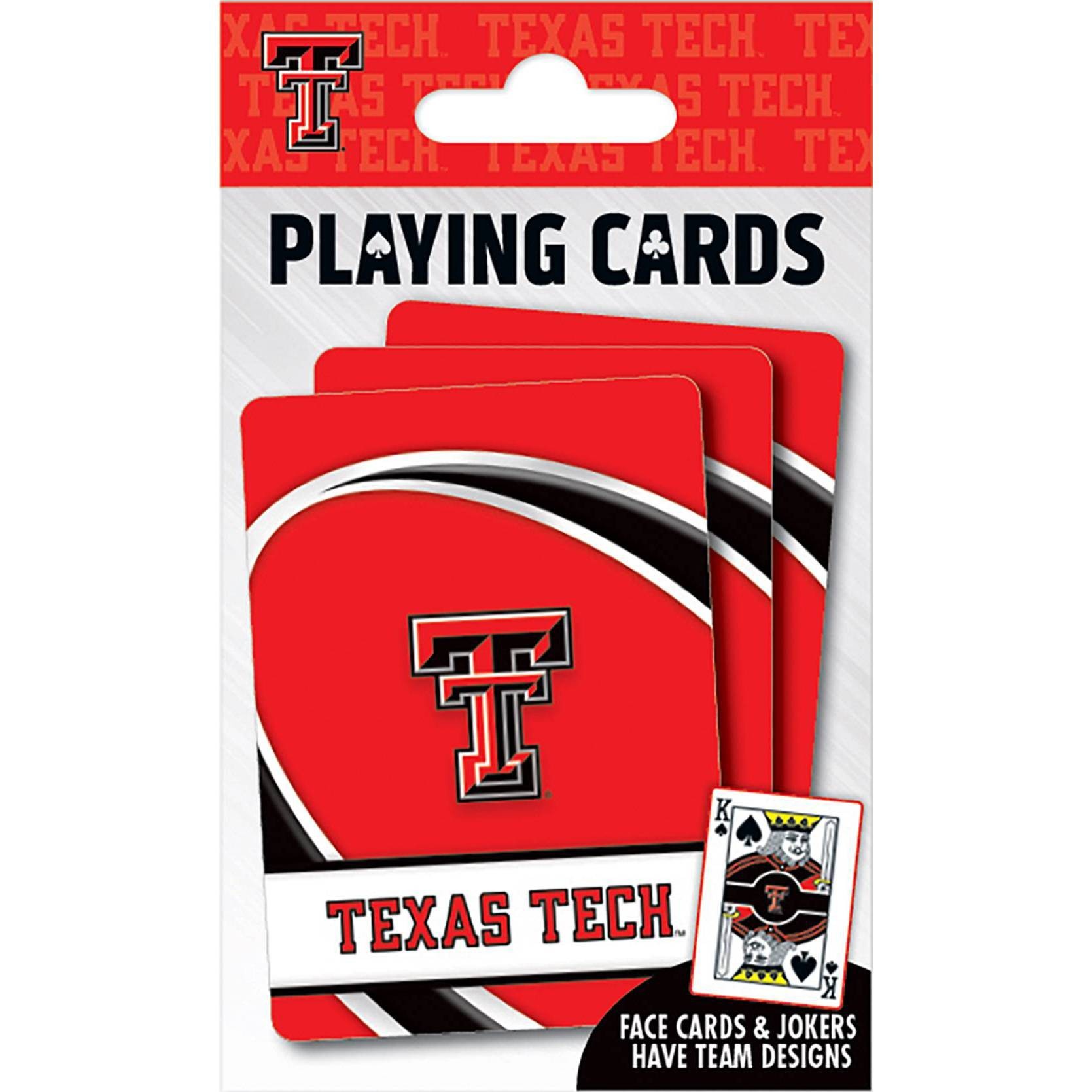 slide 1 of 3, NCAA Texas Tech Red Raiders Playing Cards, 1 ct