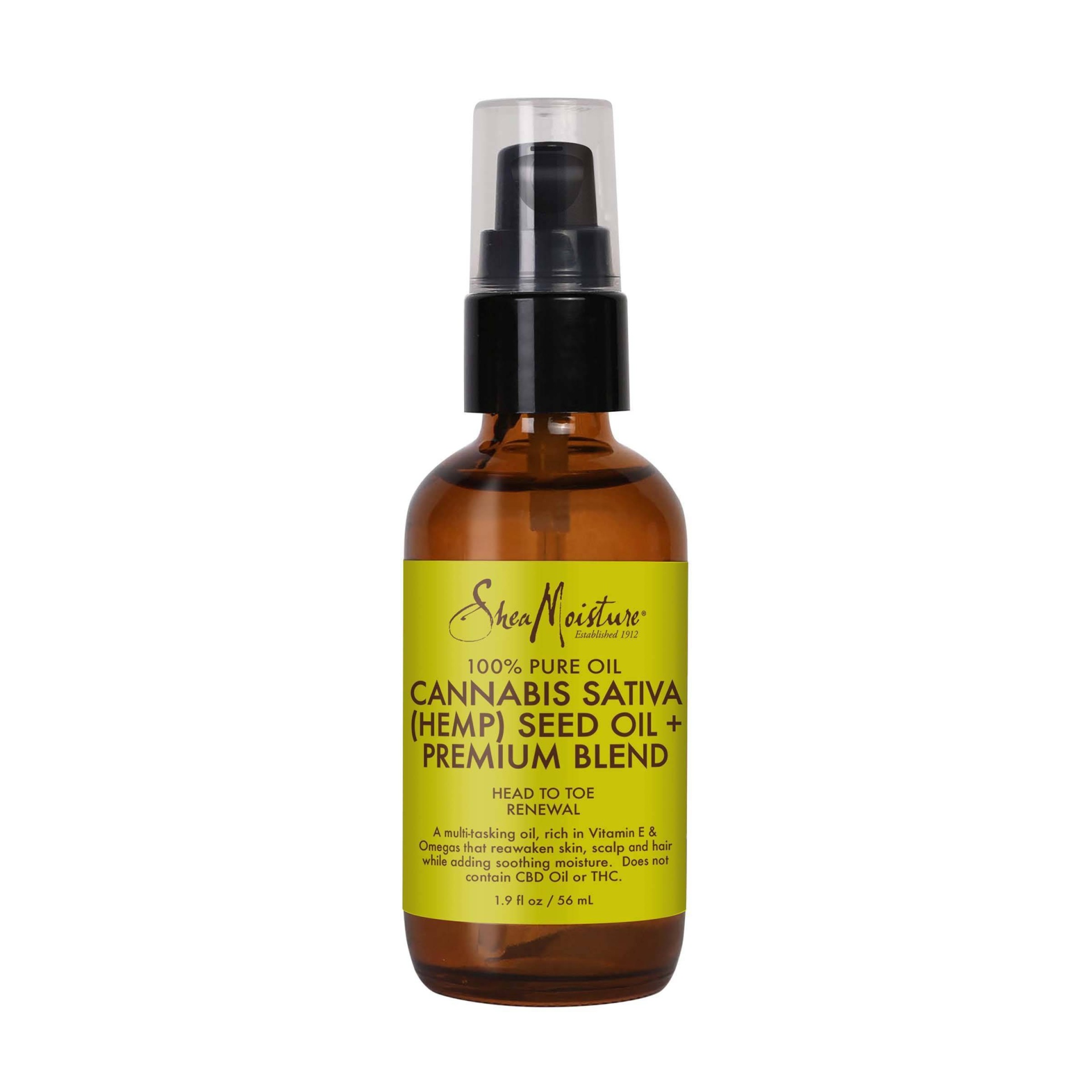 slide 1 of 3, SheaMoisture Premium Cannabis Sativa Seed Oil Blend, 1.9 fl oz