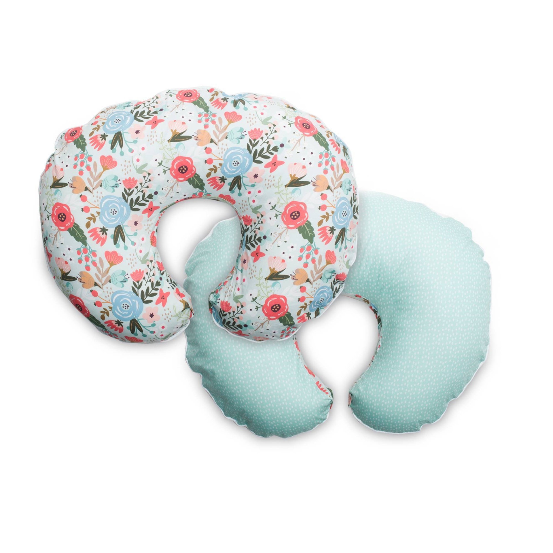 slide 1 of 10, Boppy Nursing Pillow Slipcover Premium - Floral Mint, 1 ct