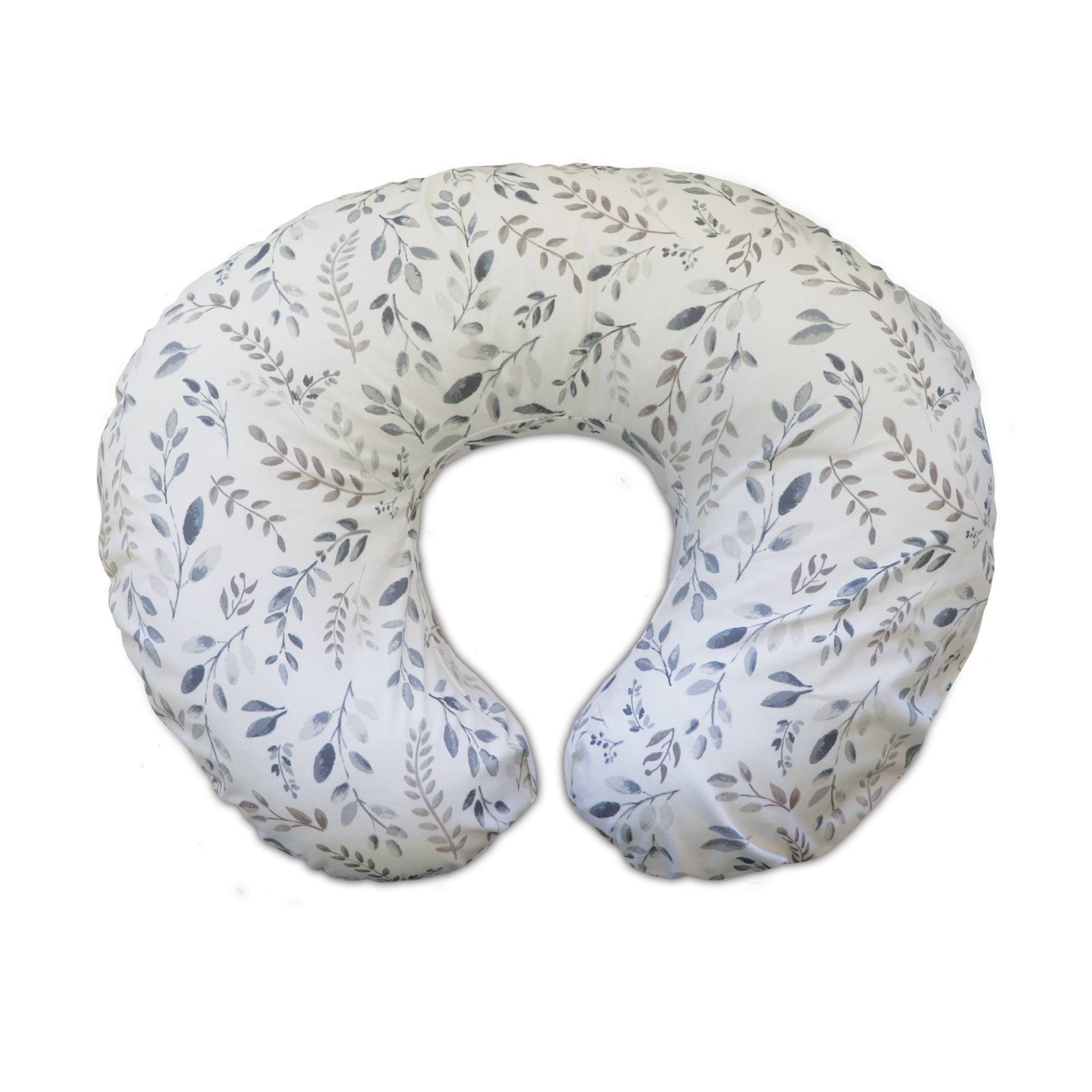 slide 1 of 6, Boppy Original Feeding and Infant Support Pillow - Gray Taupe Leaves, 1 ct
