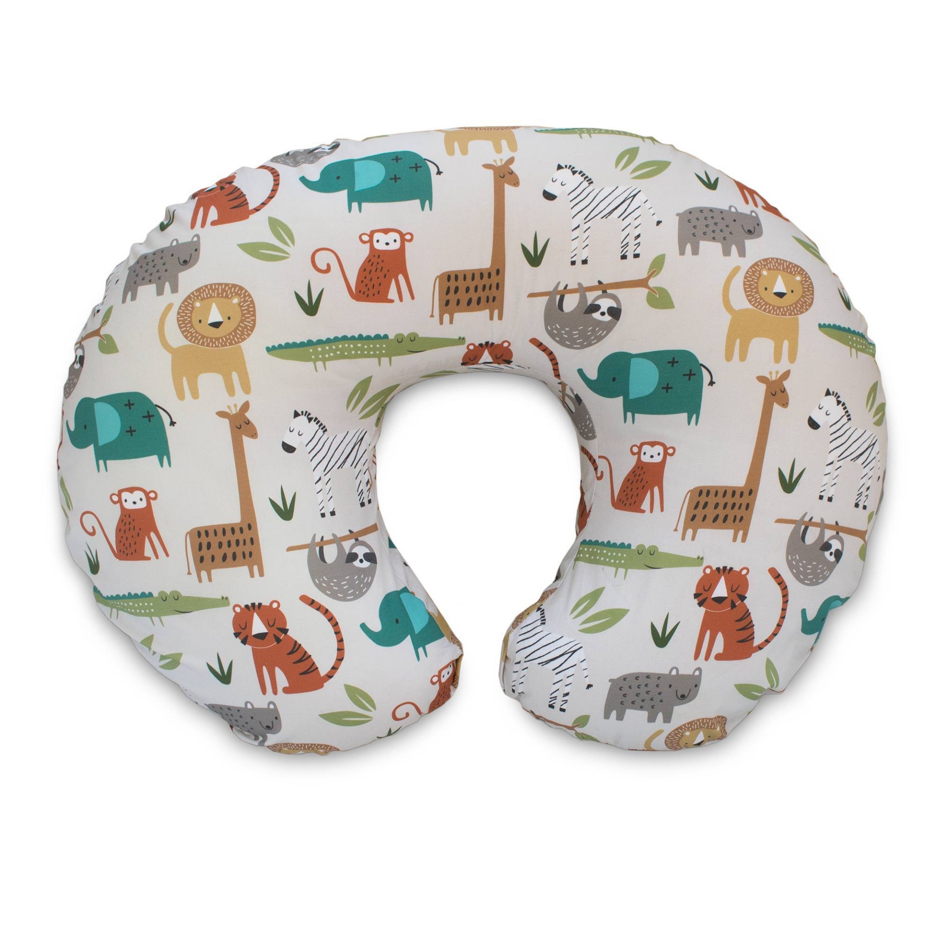 slide 1 of 6, Boppy Original Feeding and Infant Support Pillow - Neutral Jungle Colors, 1 ct