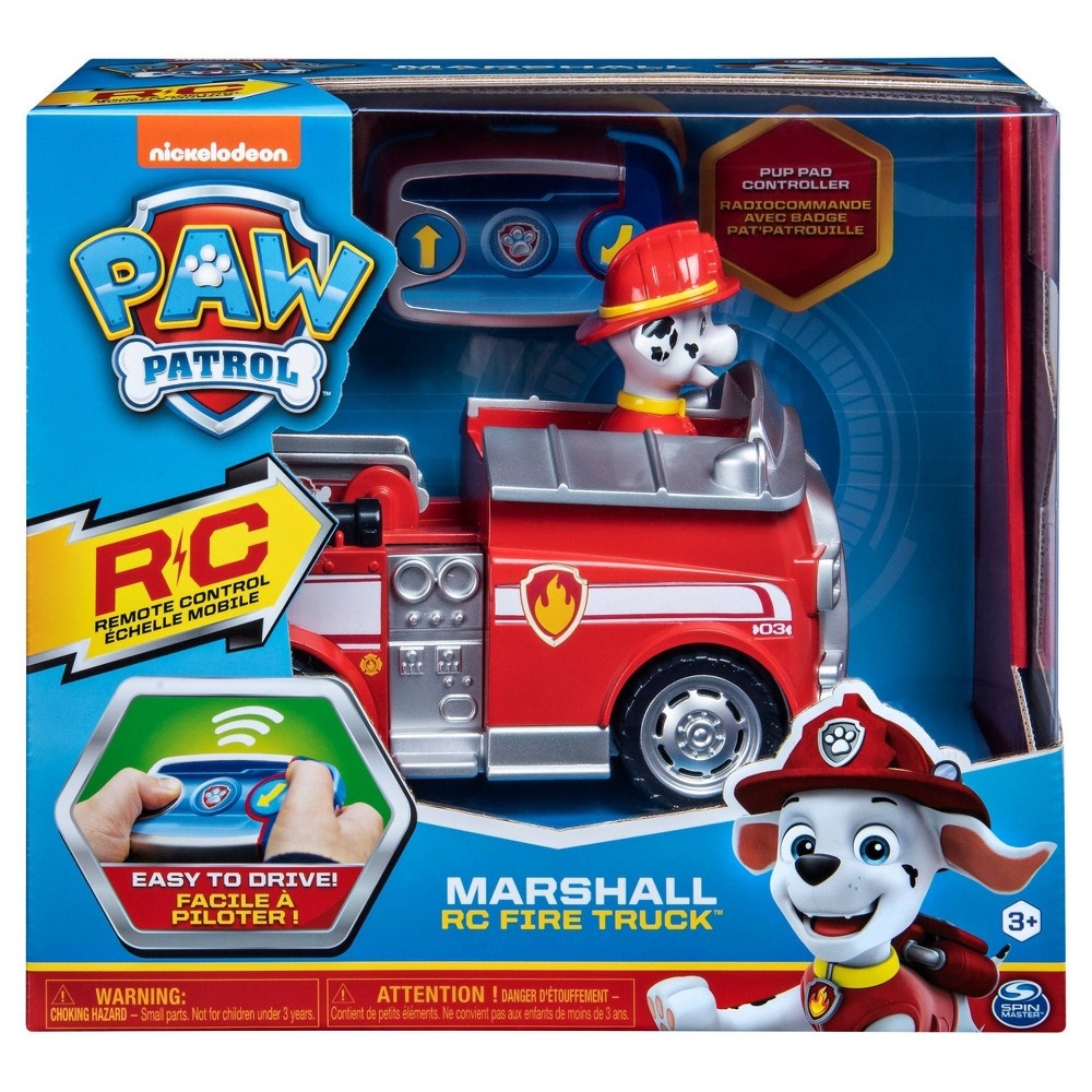 slide 2 of 8, PAW Patrol Marshall Remote Control Fire Truck, 1 ct