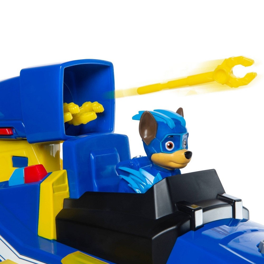 slide 5 of 7, PAW Patrol Mighty Pups Charged Up Transforming Deluxe Vehicle - Chase, 1 ct