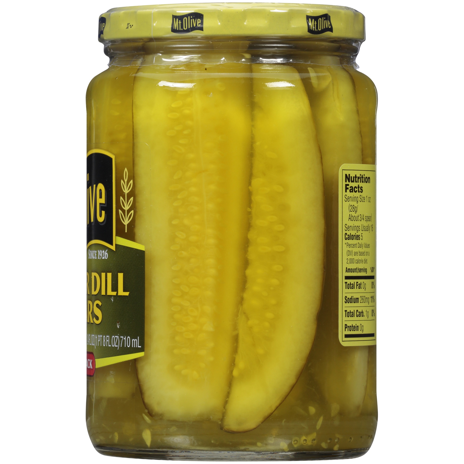 slide 3 of 6, Mt. Olive Kosher Dill Pickle Spears, 24 fl oz