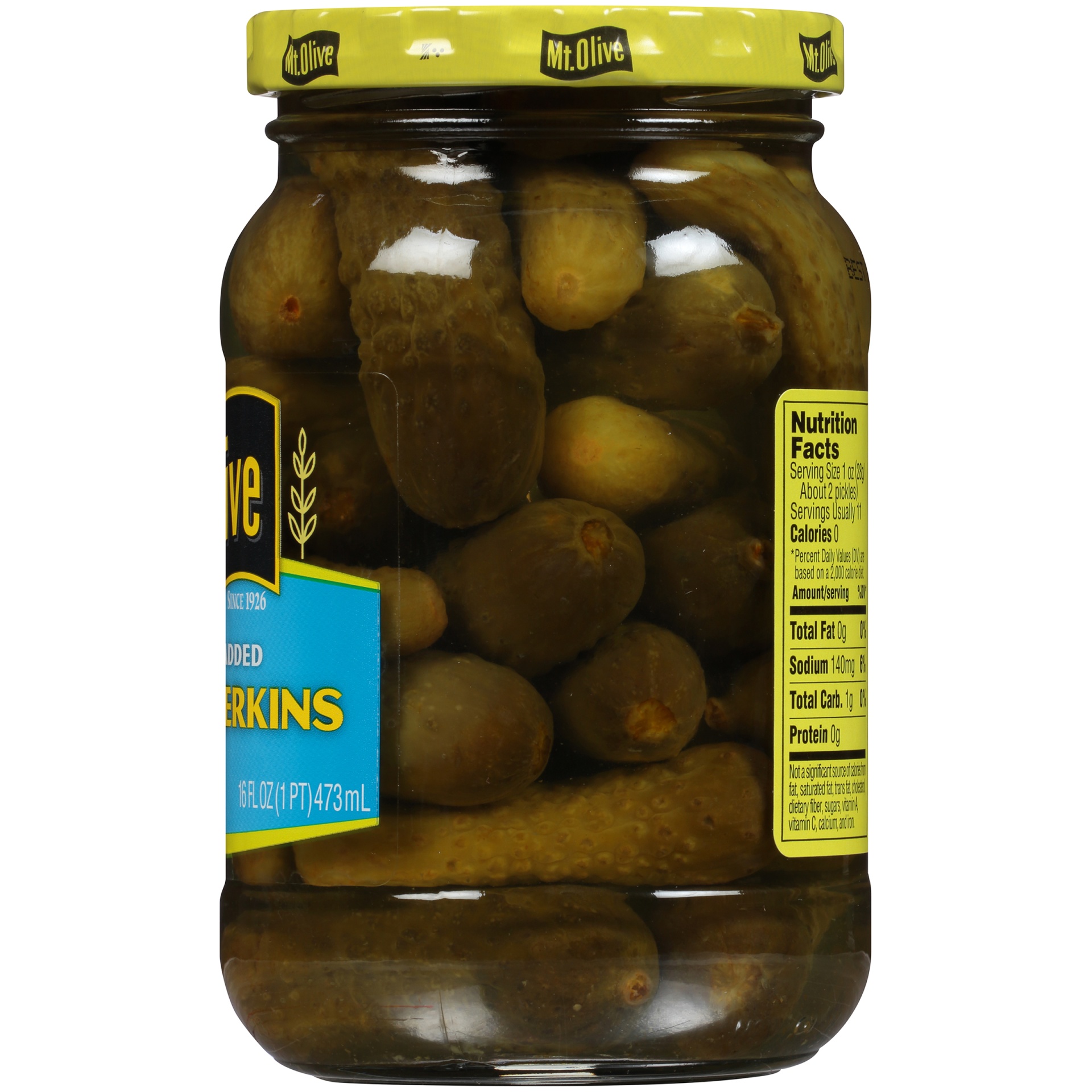 slide 4 of 6, Mt. Olive Sweet Gherkins Pickles 16 fl oz Jar, 16 fl oz