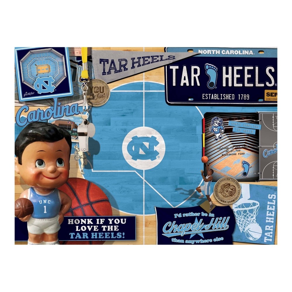 slide 3 of 3, NCAA North Carolina Tar Heels Throwback Puzzle, 500 ct