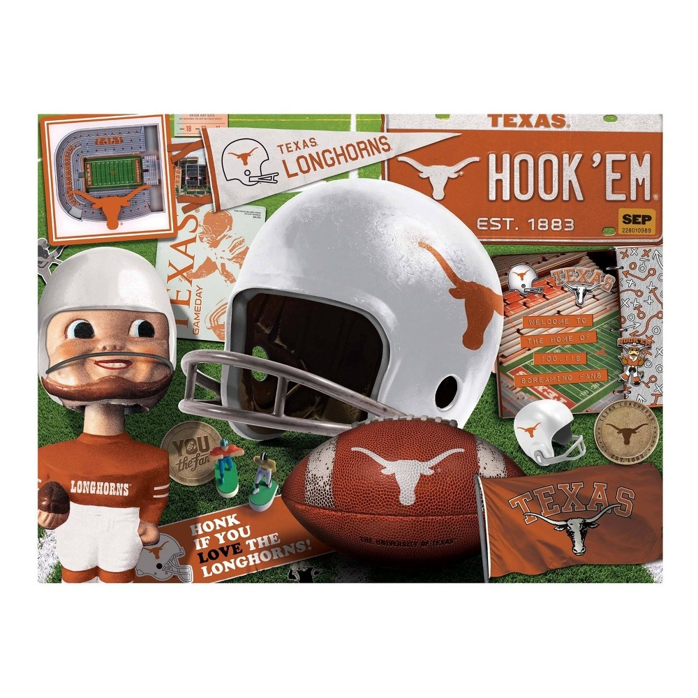 slide 3 of 3, NCAA Texas Longhorns Throwback Puzzle, 500 ct