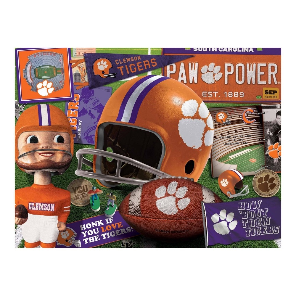 slide 3 of 3, NCAA Clemson Tigers Throwback Puzzle, 500 ct