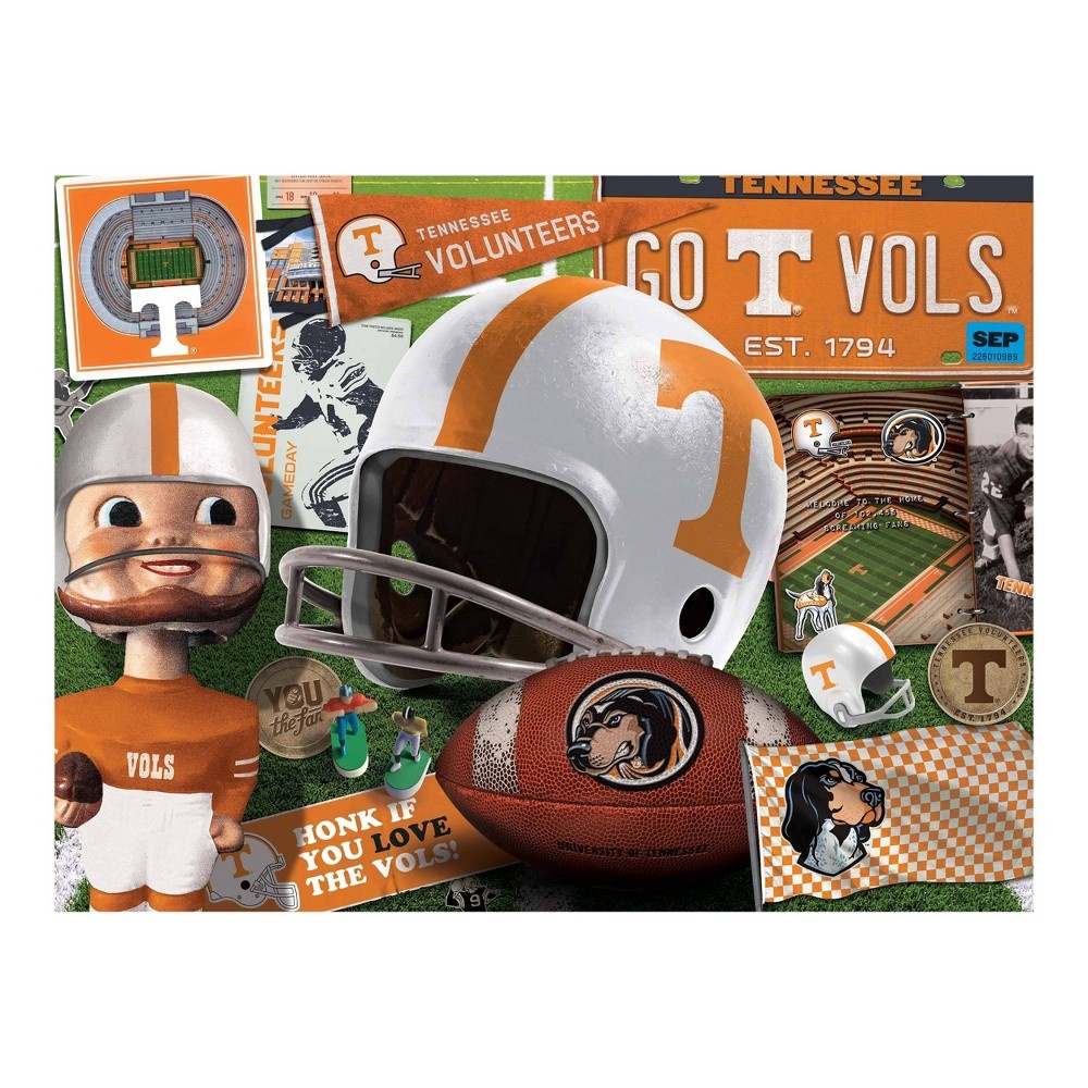 slide 3 of 3, NCAA Tennessee Volunteers Throwback Puzzle, 500 ct