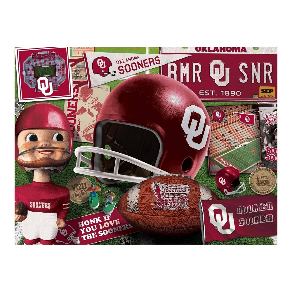 slide 3 of 3, NCAA Oklahoma Sooners Throwback Puzzle, 500 ct