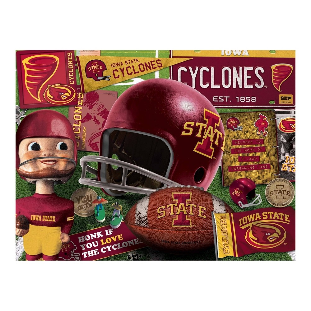 slide 3 of 3, NCAA Iowa State Cyclones Throwback Puzzle, 500 ct