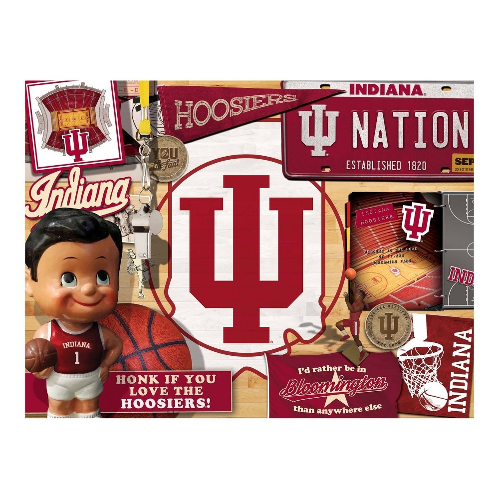 slide 3 of 3, NCAA Indiana Hoosiers Throwback Puzzle, 500 ct