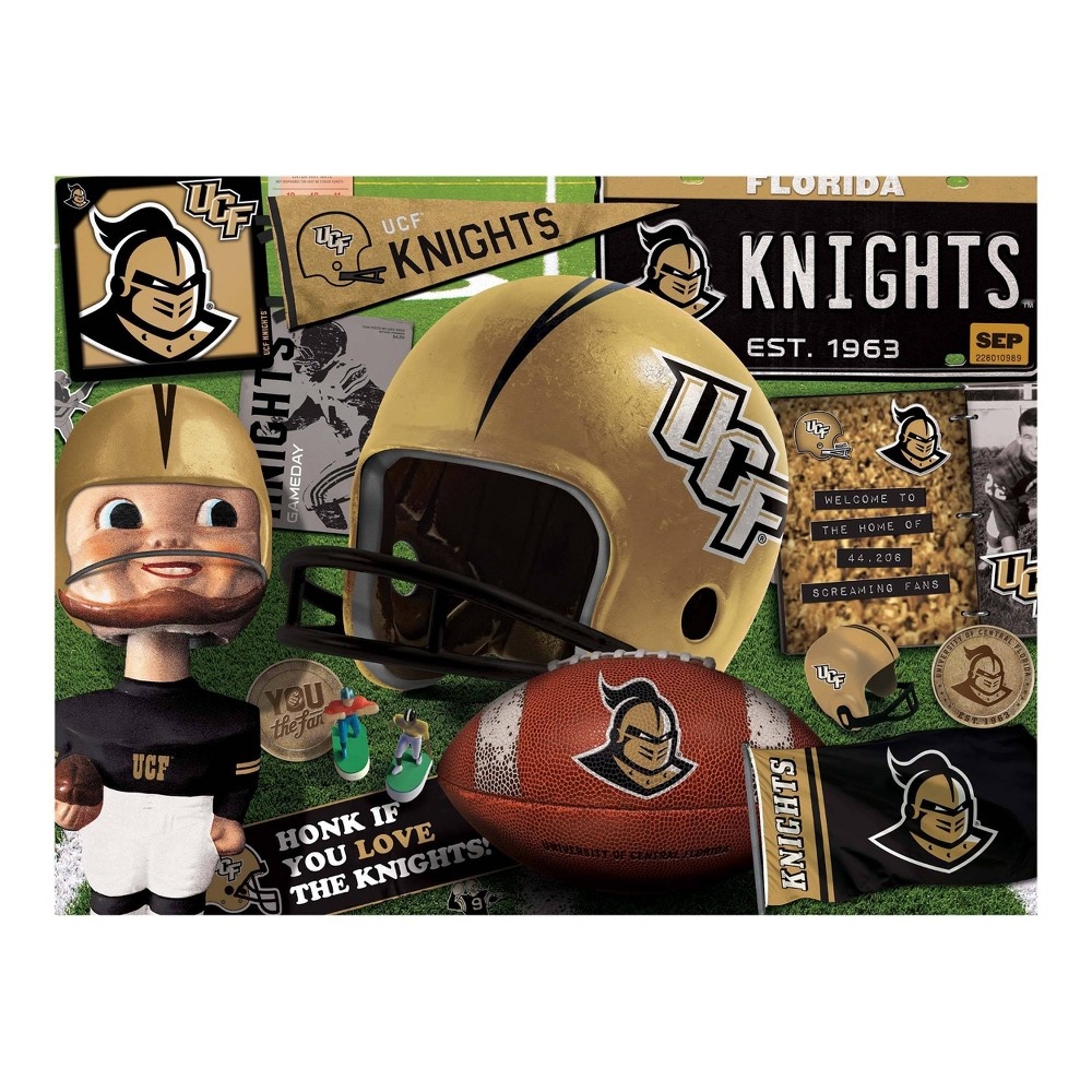 slide 3 of 3, NCAA UCF Knights Throwback Puzzle, 500 ct