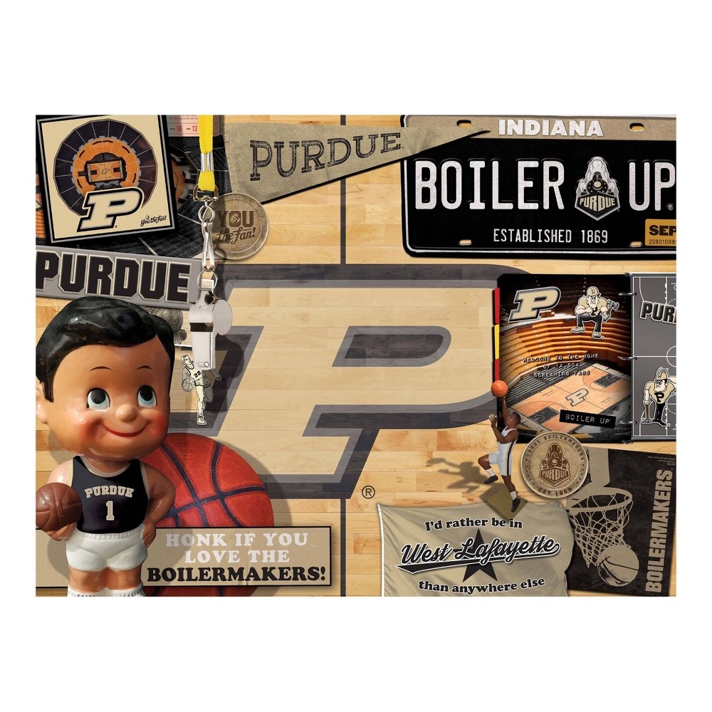 slide 3 of 3, NCAA Purdue Boilermakers Throwback Puzzle, 500 ct