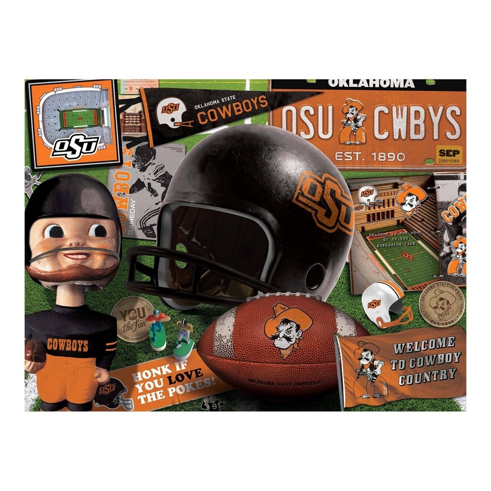 slide 3 of 3, NCAA Oklahoma State Cowboys Throwback Puzzle, 500 ct