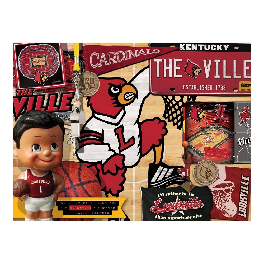 slide 3 of 3, NCAA Louisville Cardinals Throwback Puzzle, 500 ct