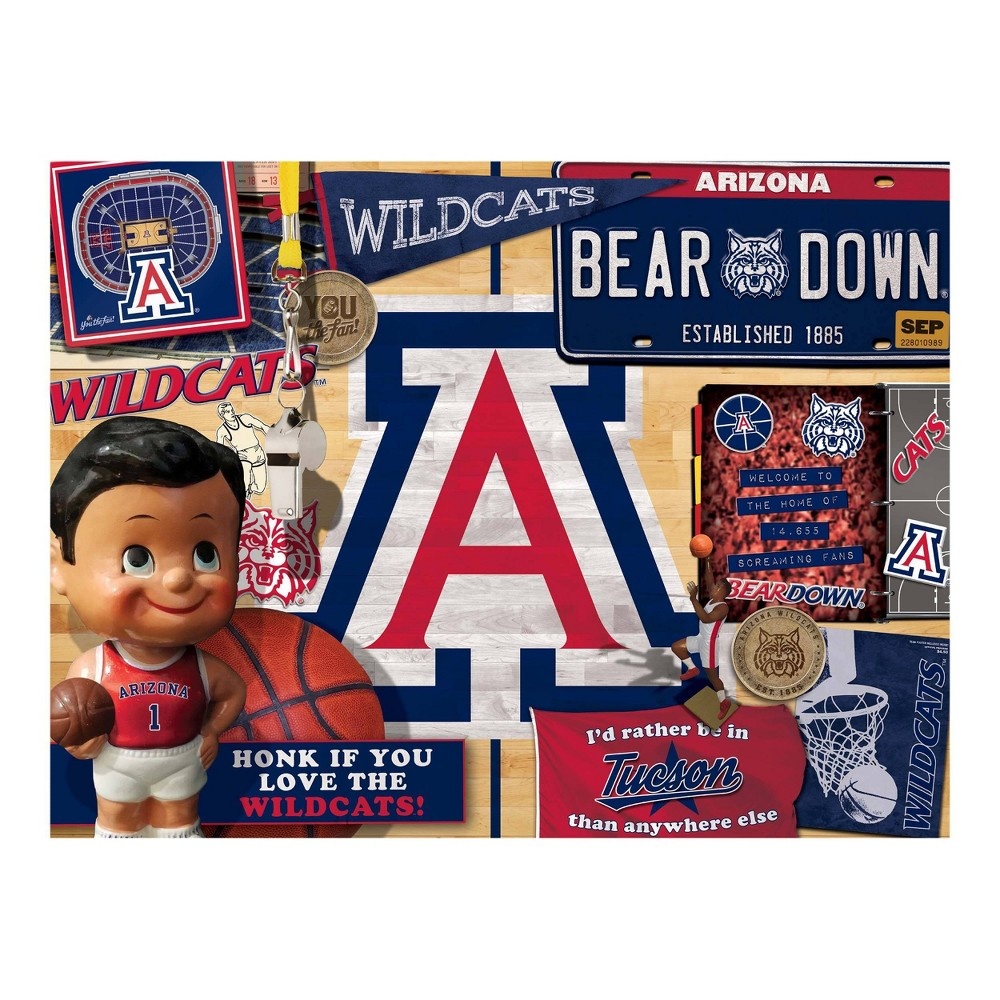 slide 3 of 3, NCAA Arizona Wildcats Throwback Puzzle, 500 ct