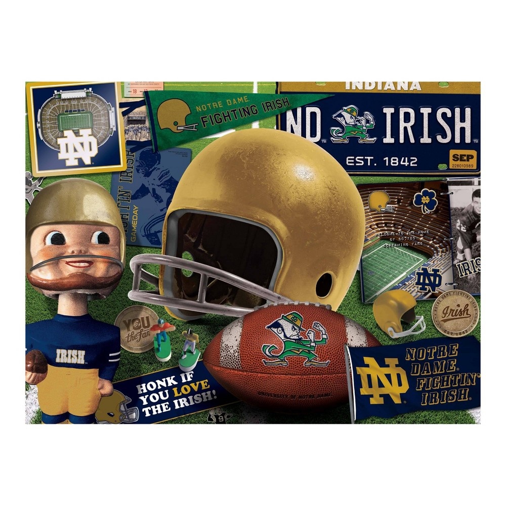 slide 3 of 3, NCAA Notre Dame Fighting Irish Throwback Puzzle, 500 ct