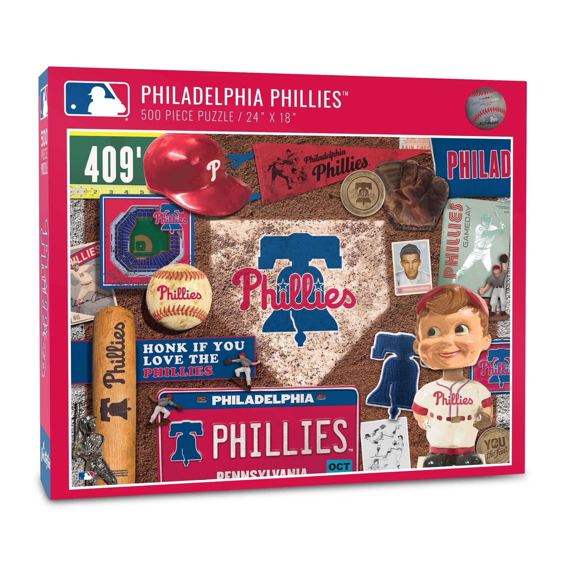 slide 1 of 2, MLB Philadelphia Phillies Throwback Puzzle, 500 ct