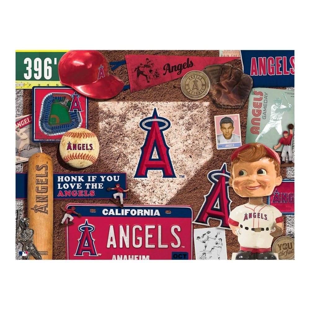 slide 2 of 2, MLB Los Angeles Angels Throwback Puzzle, 500 ct