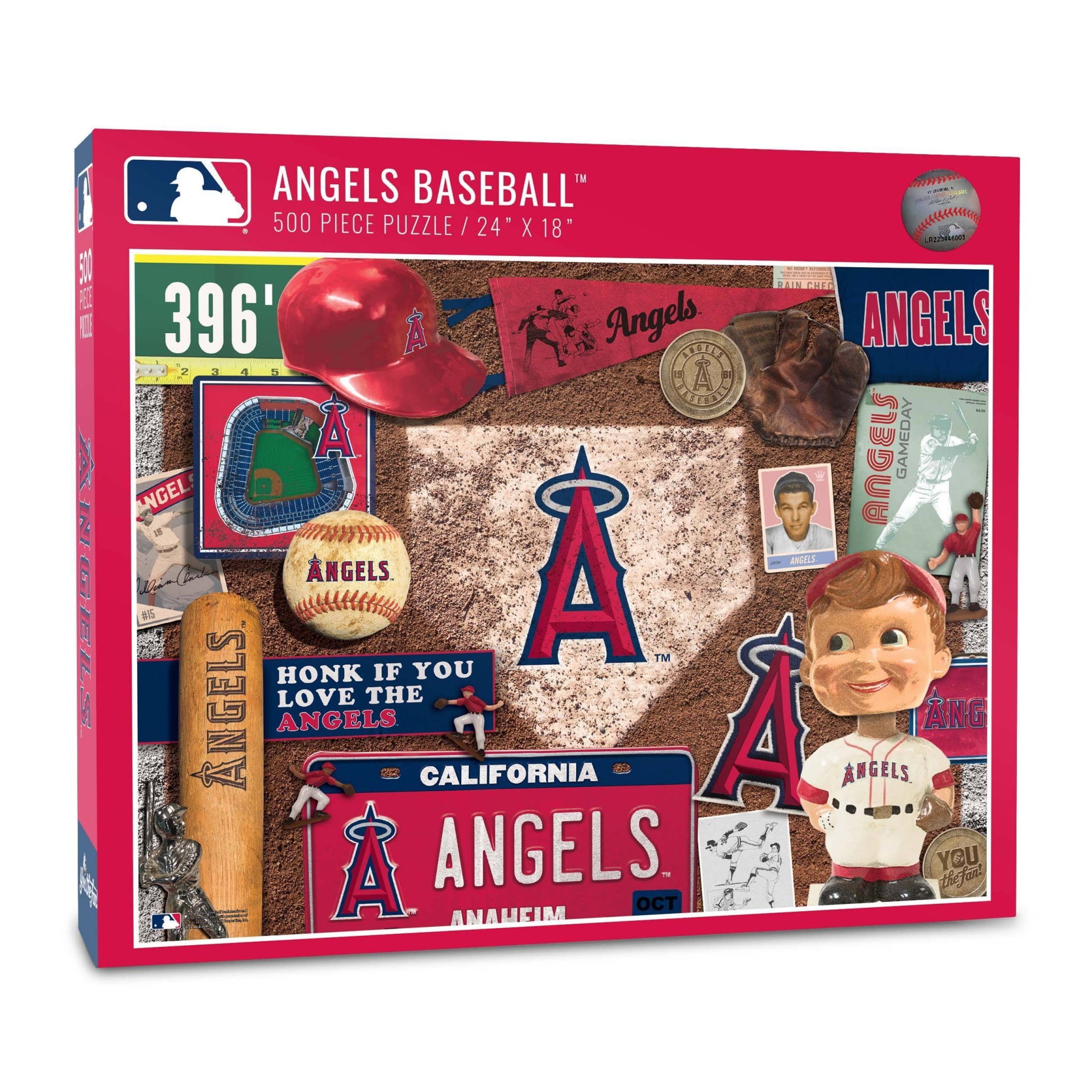 slide 1 of 2, MLB Los Angeles Angels Throwback Puzzle, 500 ct