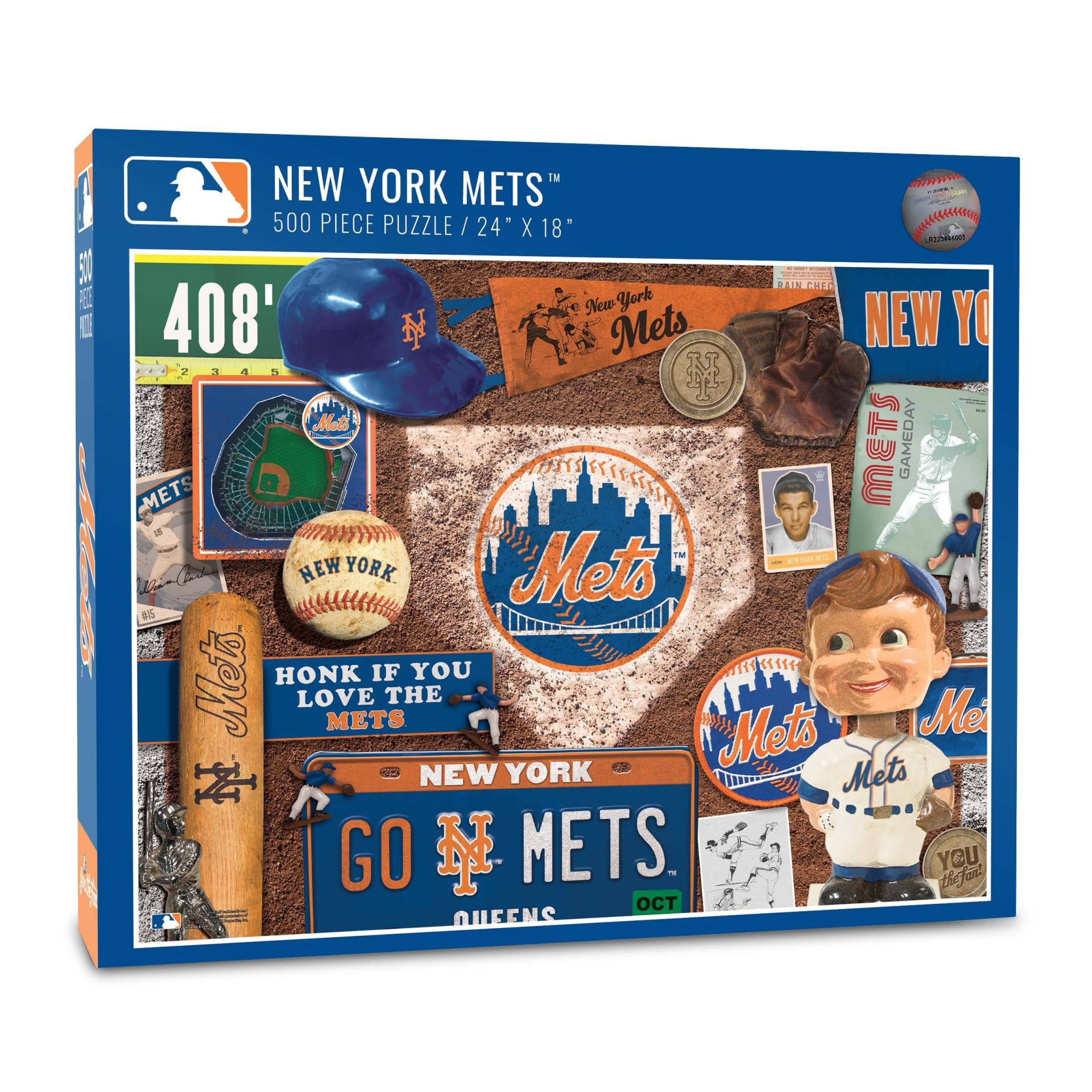 slide 1 of 2, MLB New York Mets Throwback Puzzle, 500 ct