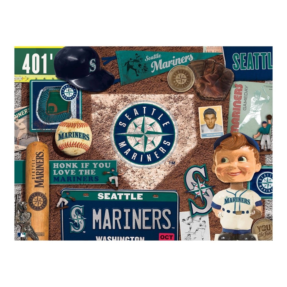 slide 2 of 2, MLB Seattle Mariners Throwback Puzzle, 500 ct