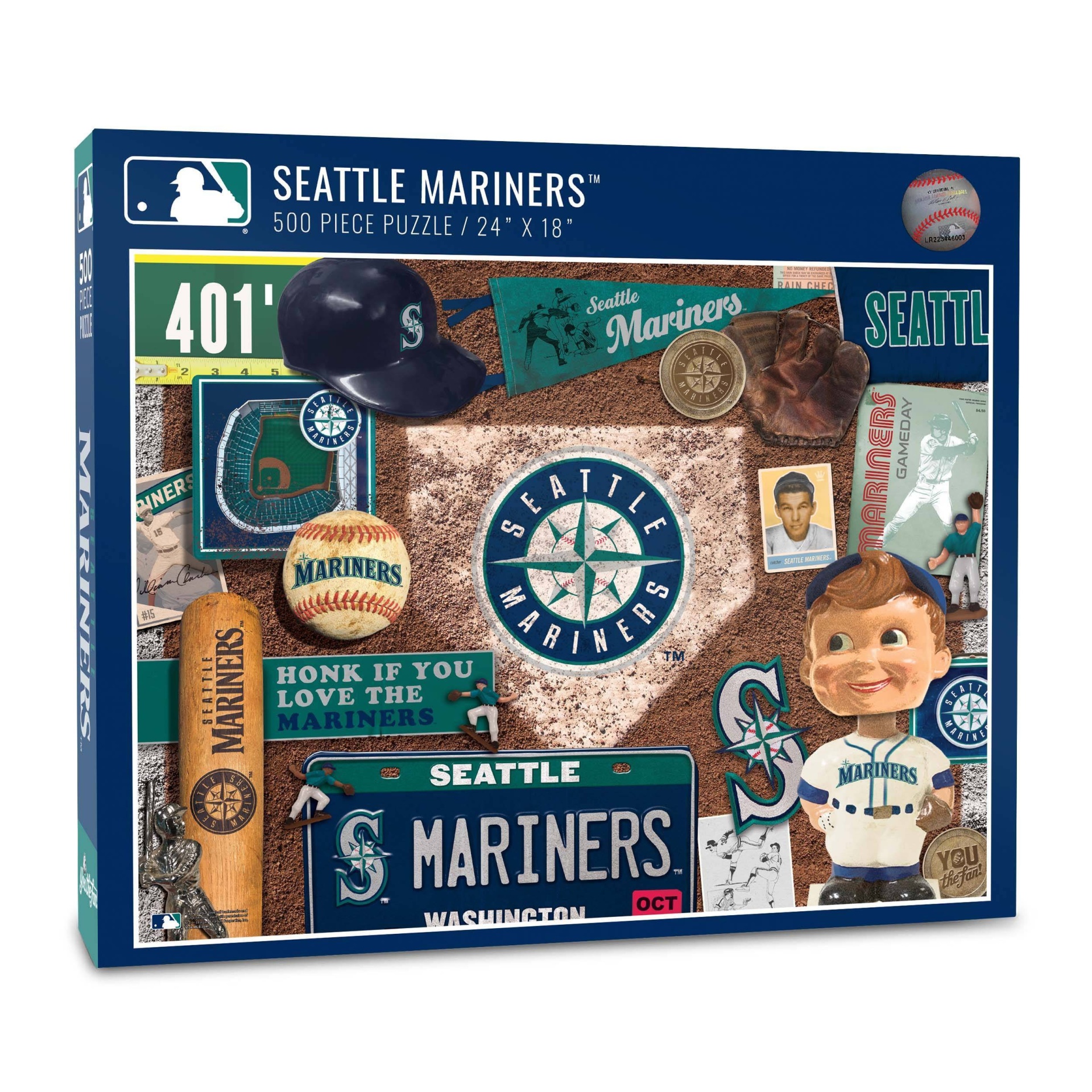 slide 1 of 2, MLB Seattle Mariners Throwback Puzzle, 500 ct