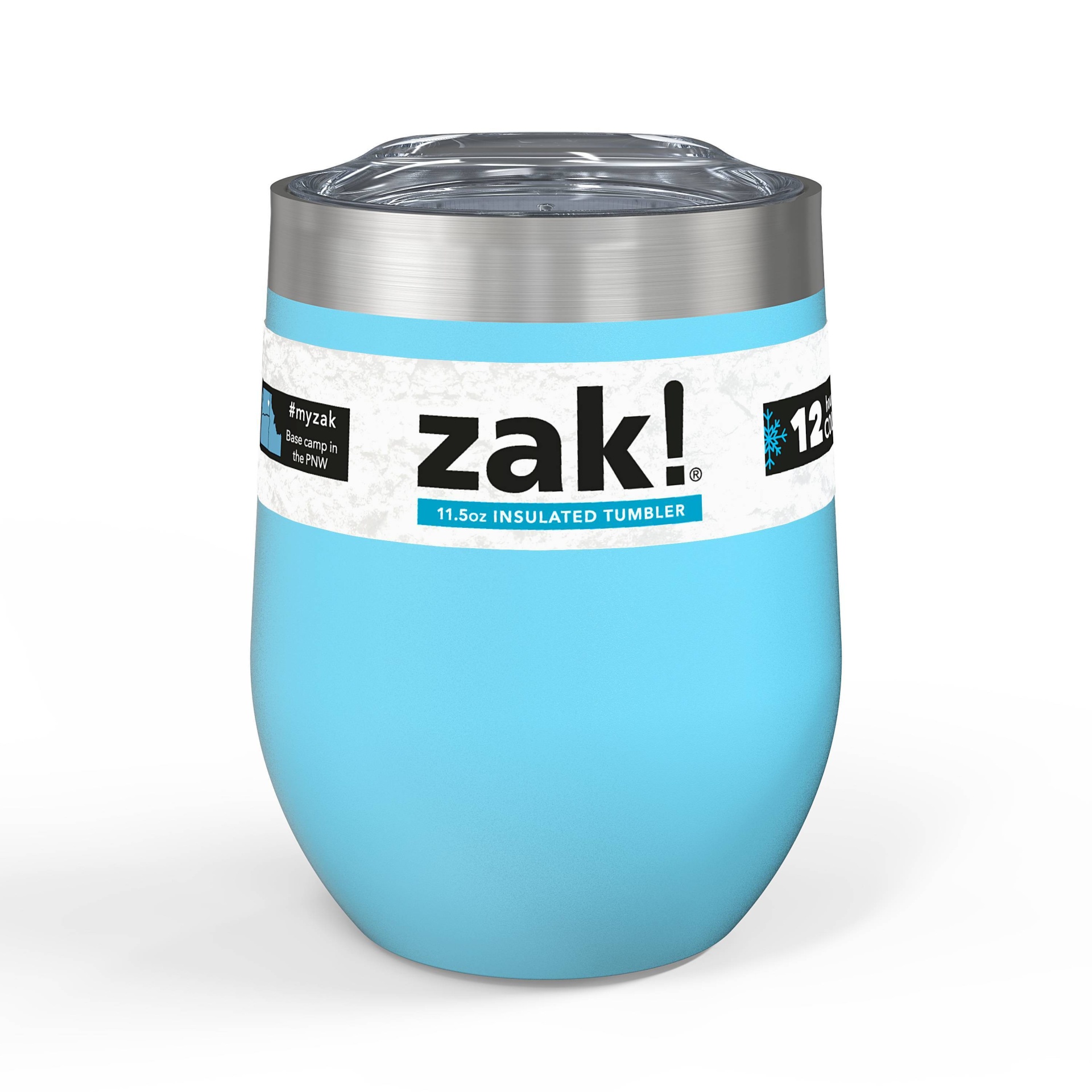 ZAK! Stainless Steel Vacuum Insulated Tumbler - 11.5 Oz - 12 Hours Cold -  NEW