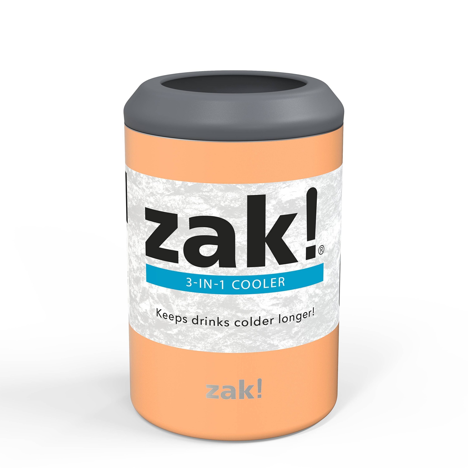 slide 1 of 10, Zak! Designs Zak Design Can Cooler - Cantaloupe, 1 ct