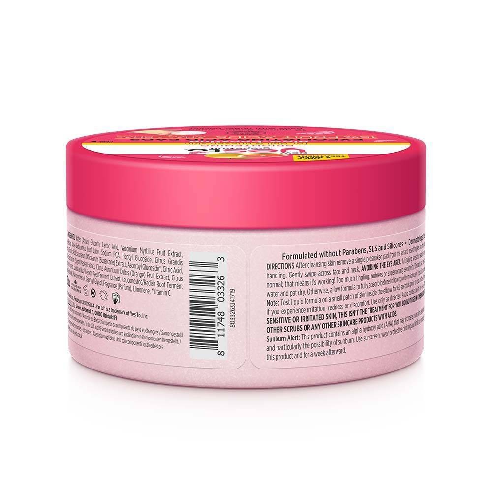 slide 2 of 4, Yes To Grapefruit Glow-Boosting Exfoliating Acid Pads, 12 ct