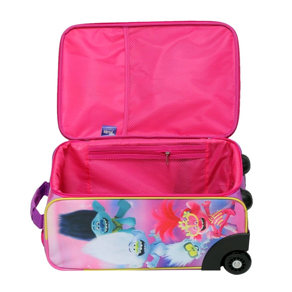 slide 6 of 6, Trolls World Tour Softside Kids' Suitcase, 1 ct