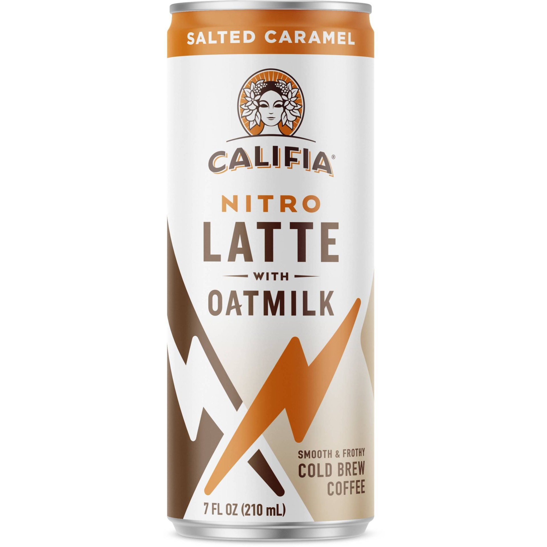 slide 1 of 3, Califia Farms Salted Caramel Nitro Latte with Oatmilk Coffee, 7 fl oz