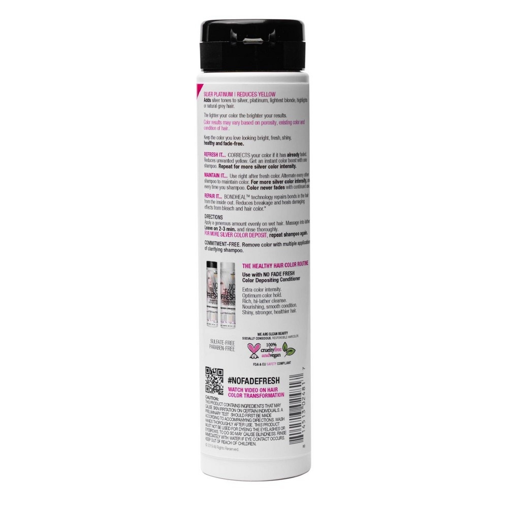 slide 2 of 6, No Fade Fresh Color Depositing Semi-Permanent Hair Color Shampoo - Icy Silver - 6.4 fl oz, 1 ct