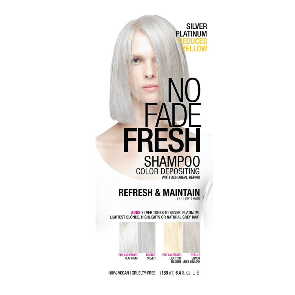 slide 3 of 6, No Fade Fresh Color Depositing Semi-Permanent Hair Color Shampoo - Icy Silver - 6.4 fl oz, 1 ct