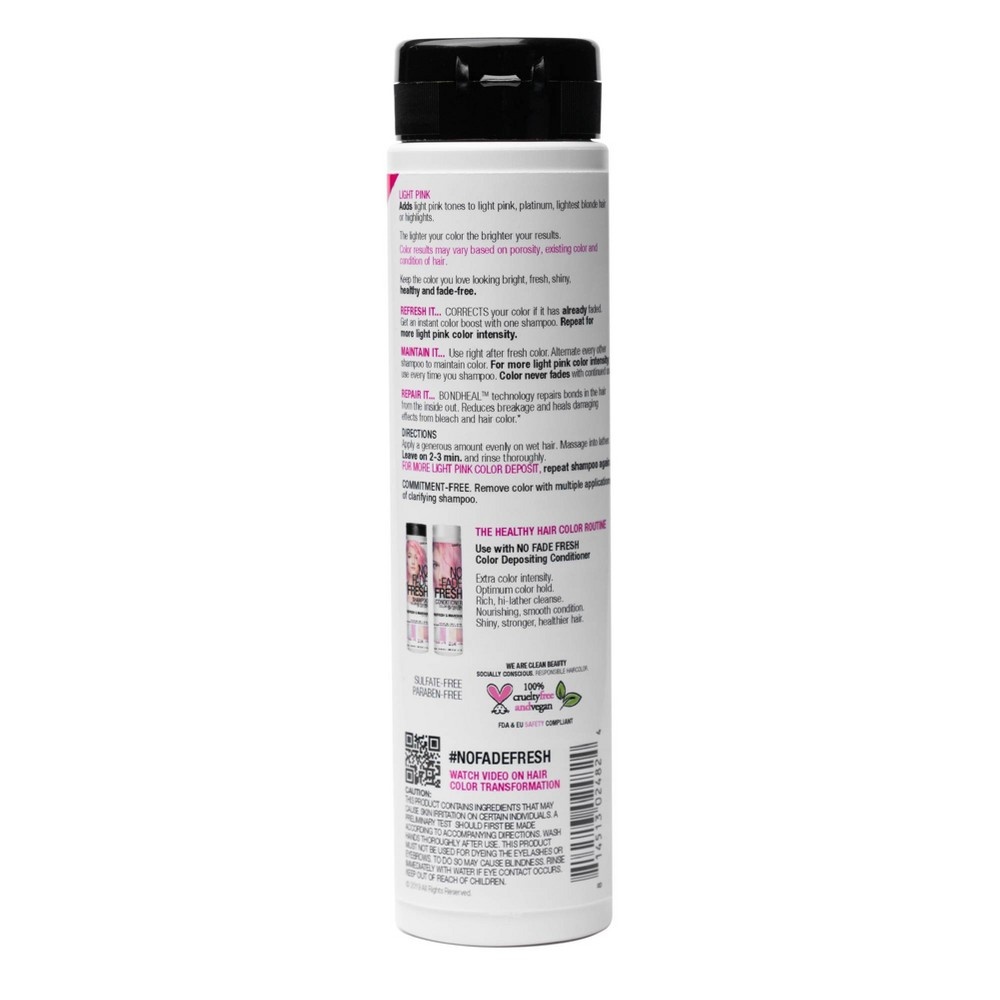 slide 2 of 6, No Fade Fresh Color Depositing Semi-Permanent Hair Color Shampoo - Light Pink - 6.4 fl oz, 1 ct
