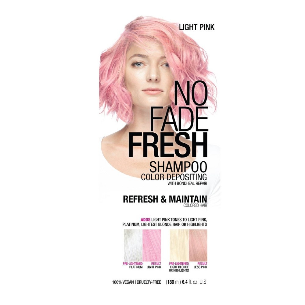 slide 3 of 6, No Fade Fresh Color Depositing Semi-Permanent Hair Color Shampoo - Light Pink - 6.4 fl oz, 1 ct