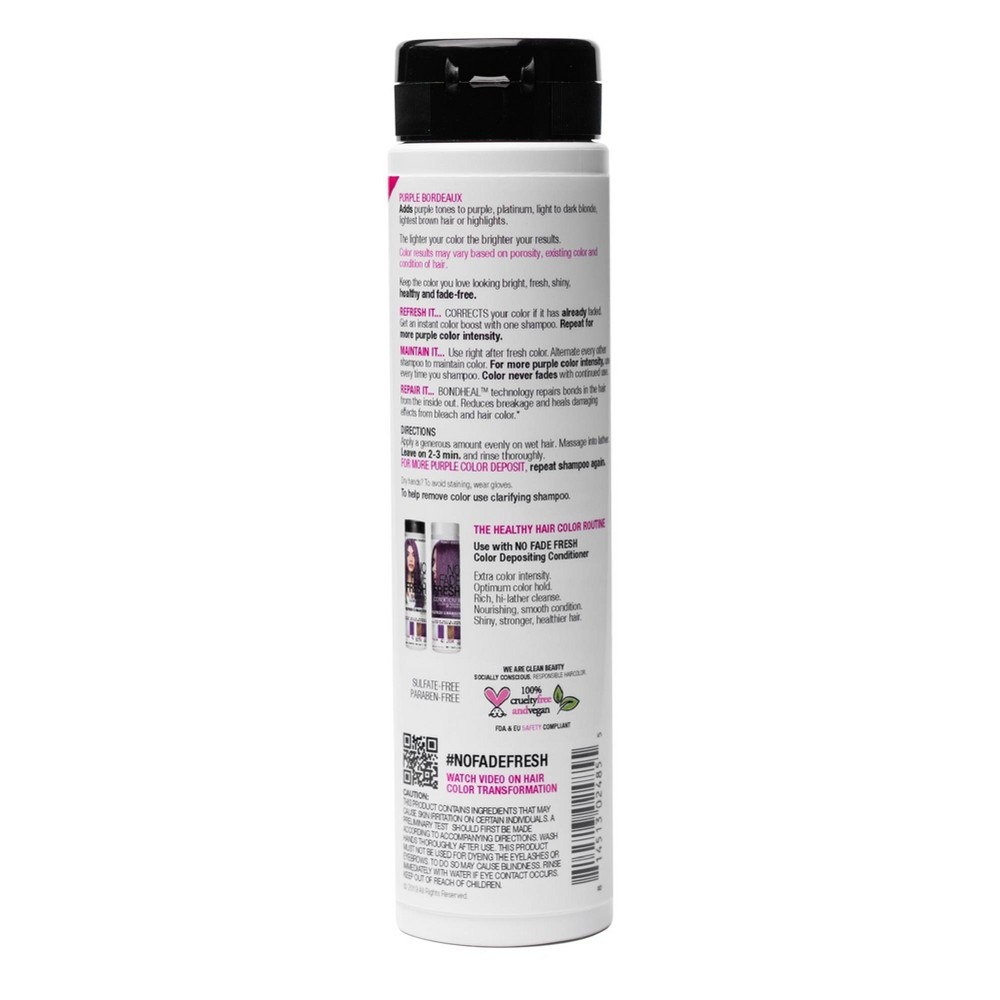 slide 2 of 6, No Fade Fresh Color Depositing Semi-Permanent Hair Color Shampoo - Purple - 6.4 fl oz, 1 ct