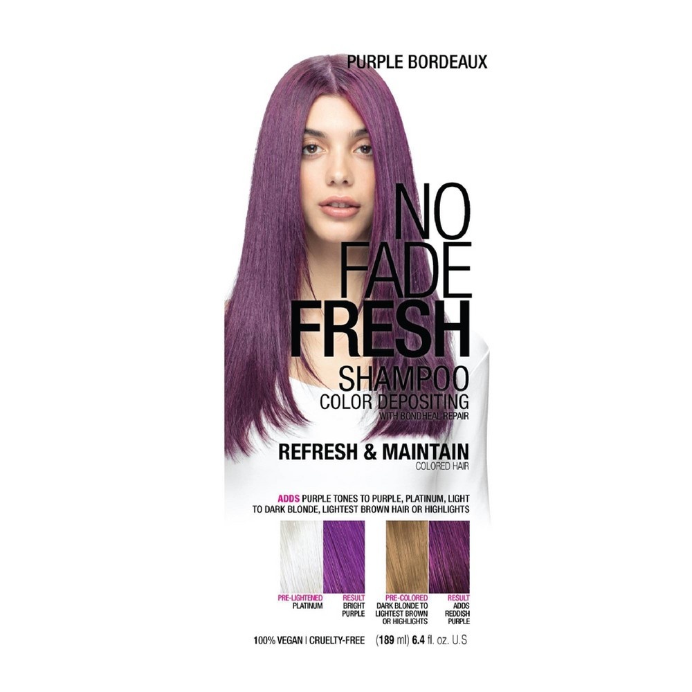 slide 3 of 6, No Fade Fresh Color Depositing Semi-Permanent Hair Color Shampoo - Purple - 6.4 fl oz, 1 ct