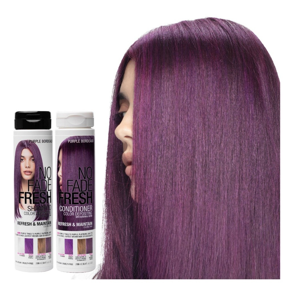 slide 5 of 6, No Fade Fresh Color Depositing Semi-Permanent Hair Color Shampoo - Purple - 6.4 fl oz, 1 ct