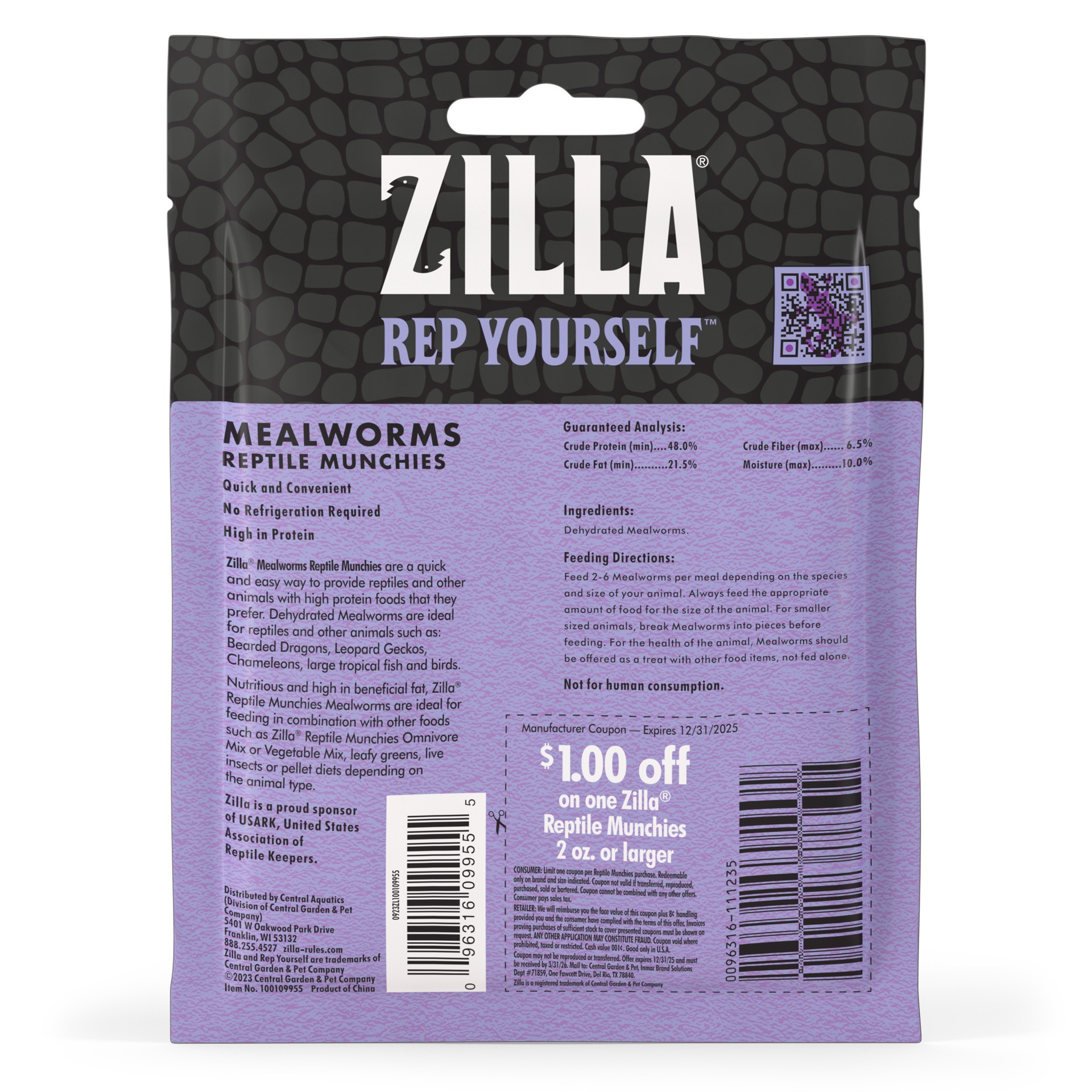slide 4 of 10, Zilla Reptile Munchies Mealworm .5 Ounces, 1 ct