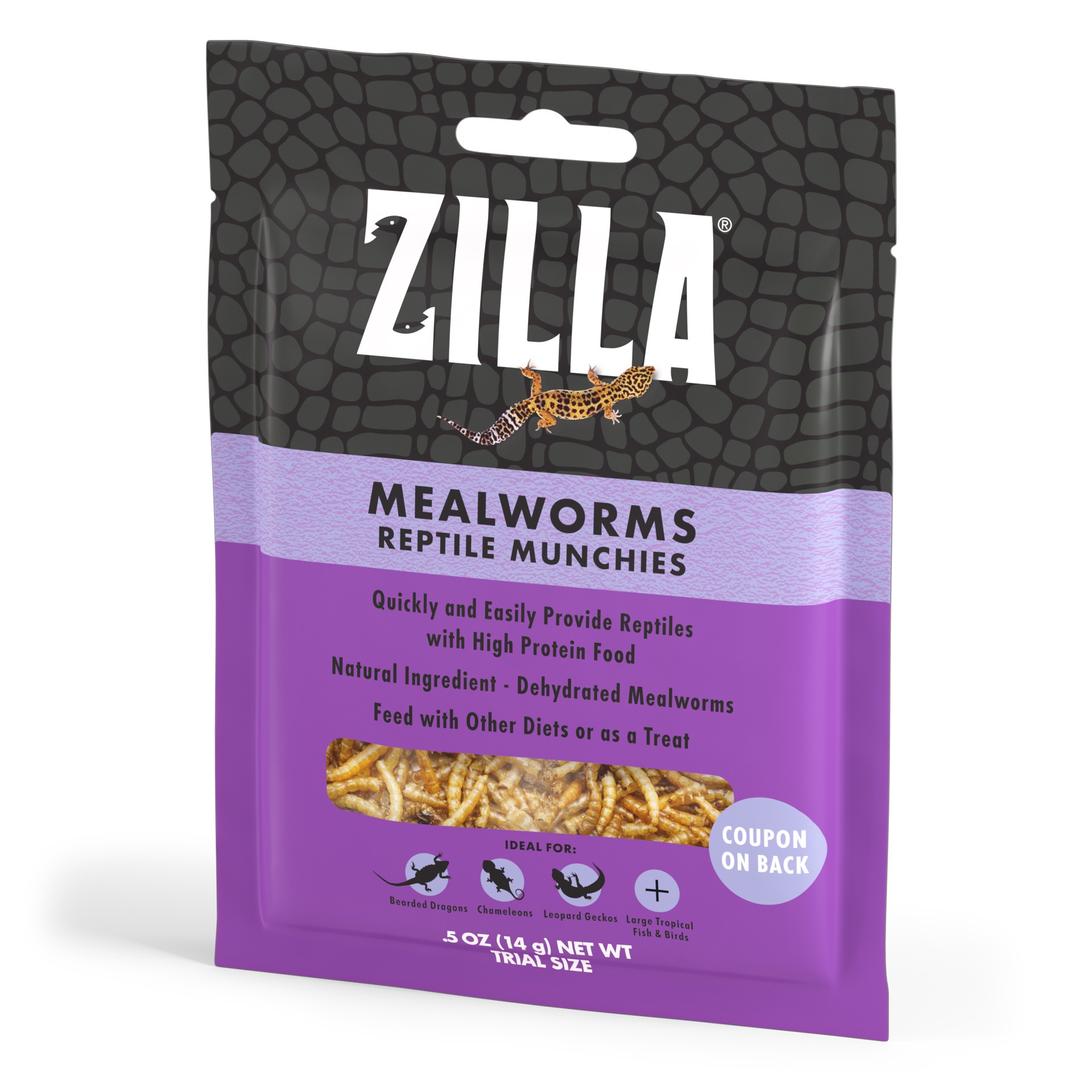 slide 1 of 10, Zilla Reptile Munchies Mealworm .5 Ounces, 1 ct