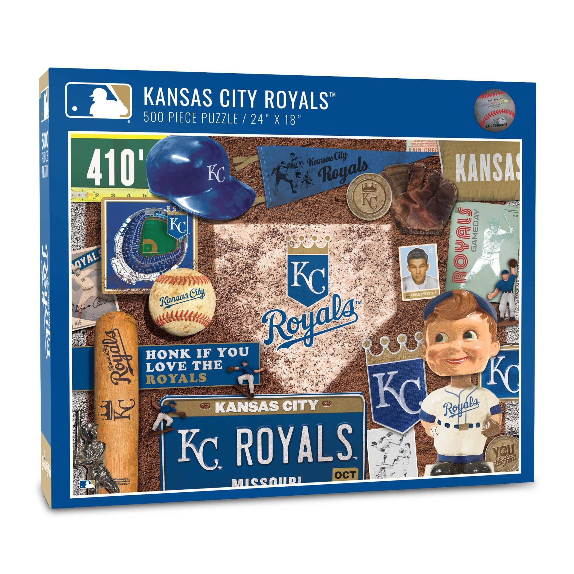 slide 1 of 2, MLB Kansas City Royals Throwback Puzzle, 500 ct