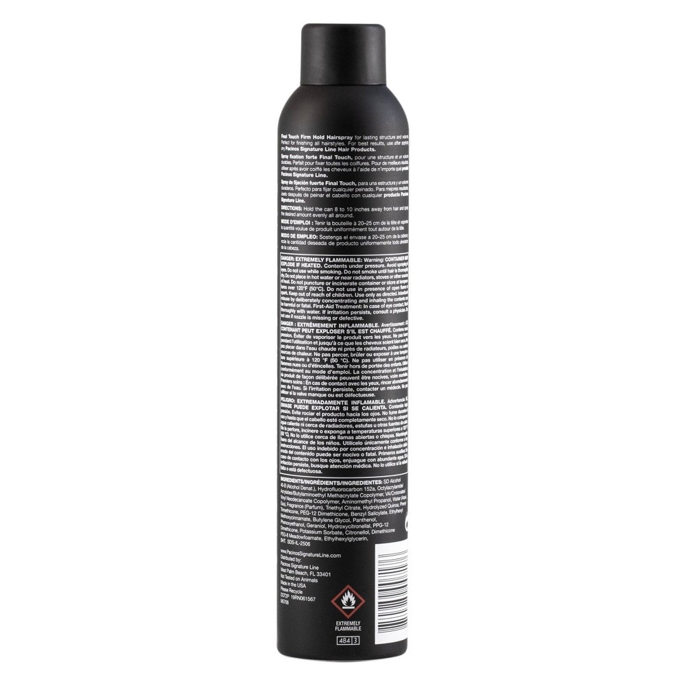 slide 2 of 6, Pacinos Final Touch Firm Hold Hairspray, 9 oz