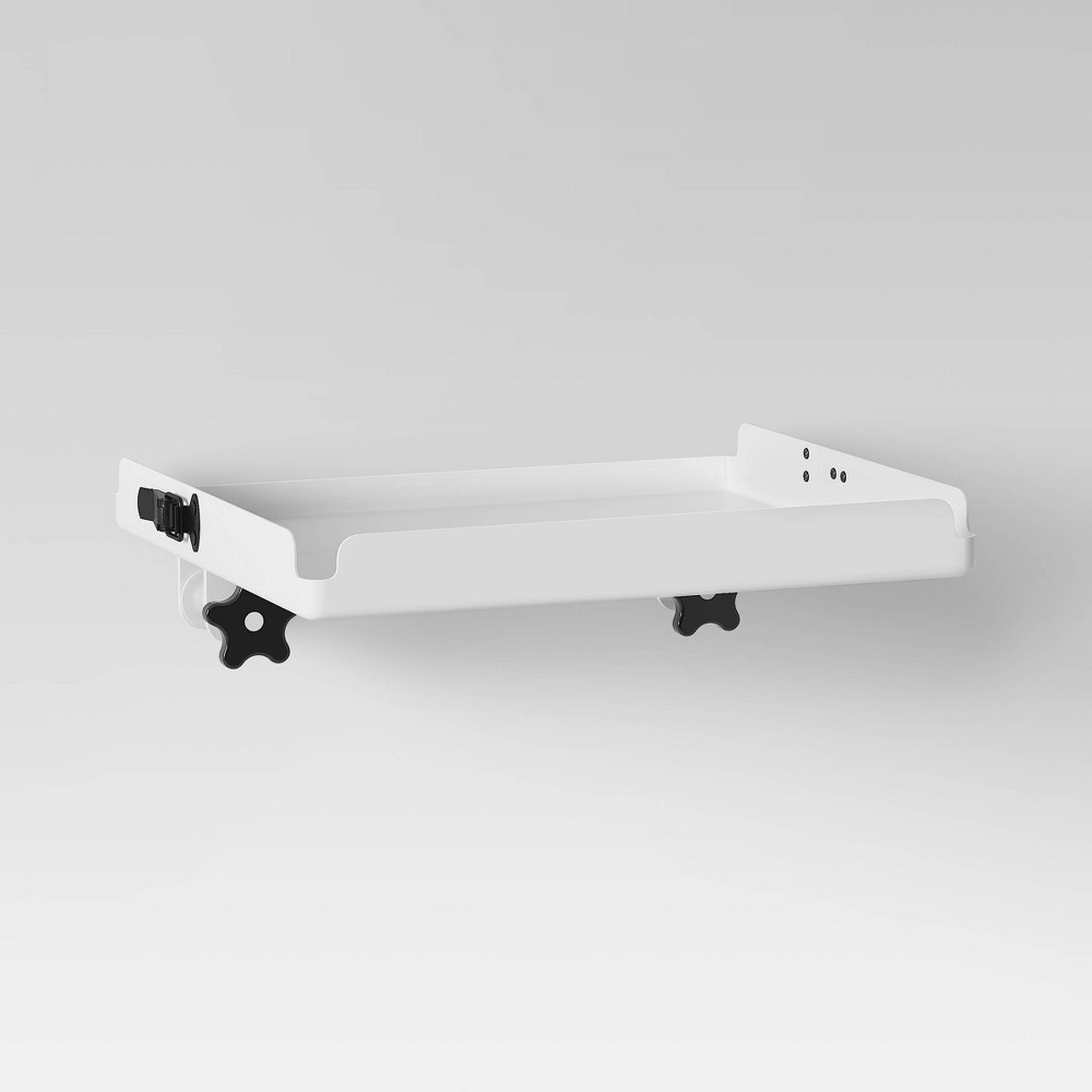 slide 3 of 6, Fold Down Loft Tray Nightstand White - Room Essentials, 1 ct